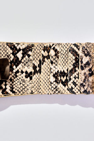 SNAKE PRINT FASHION BELT