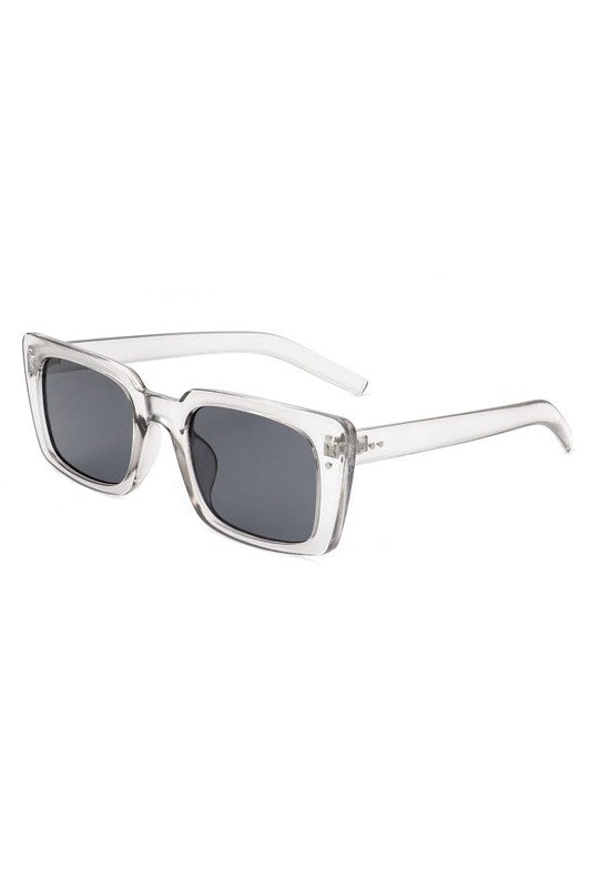 Flat Rectangle Retro Vintage Fashion Sunglasses