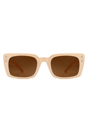 Flat Rectangle Retro Vintage Fashion Sunglasses