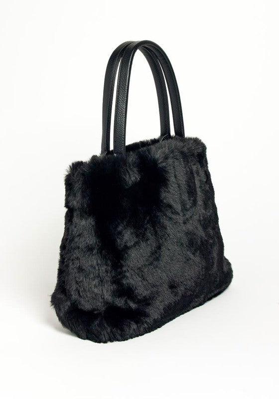 MINI FUR TOTE PURSE