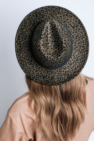 LEOPARD PRINT GATSBY STYLE FEDORA