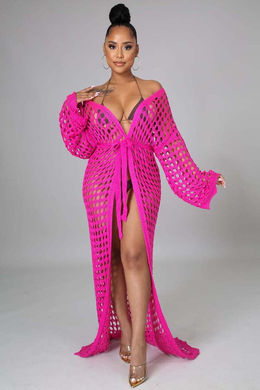 SEXY CROCHET COVER-UP KIMONO