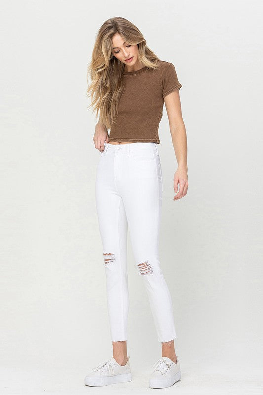 HIGH RISE CROP SKINNY