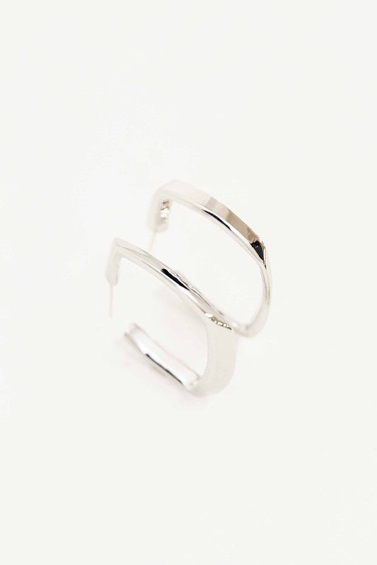 Angular Hoop Earrings