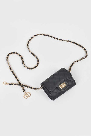 Chain Accent Crossbody Bag