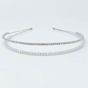 Pearls And Diamond Duo Headband