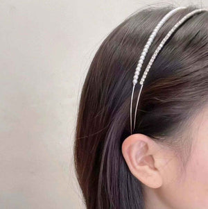 Pearls And Diamond Duo Headband