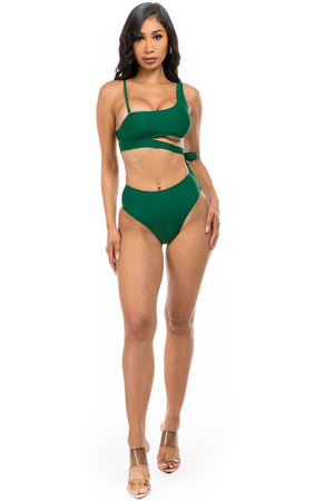 ONE SHOLDER TWO-PIECE BIKINI