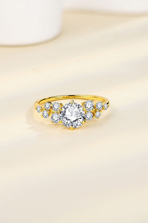 1 Carat Moissanite 925 Sterling Silver Ring